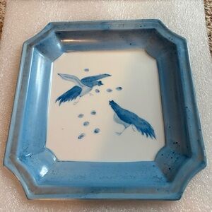 Blue and White Decorative Plate